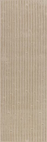 Isolated view of Beige Runner Tavia Striped Indoor/Outdoor Rug, showcasing its design