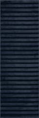 Isolated view of Blue Runner Syra Striped Plush Textured Washable Rug, showcasing its design