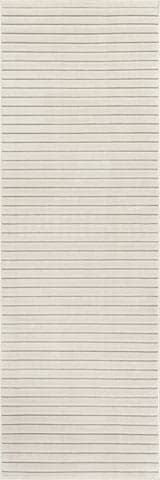 Isolated view of Cream Runner Serra Indoor/Outdoor Rug, showcasing its design