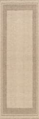 Isolated view of Beige Runner Canon Bordered Wool Rug by Nate Berkus, showcasing its design