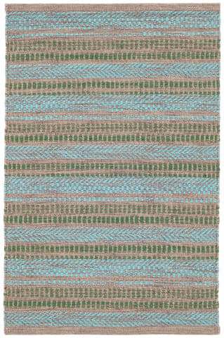 Sooner Than Later Handwoven Indoor/Outdoor Rug | Aqua