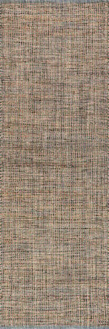 Isolated view of Natural Runner Rooshy Natural Chunky Rug, showcasing its design