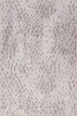 Isolated view of Taupe Rectangle Aricela Modern Animal Print Washable Rug, showcasing its design