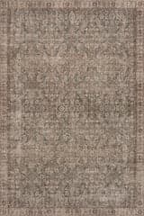 Isolated view of Brown Rectangle Fair Hills Antiqued Jute-Blend Rug, showcasing its design
