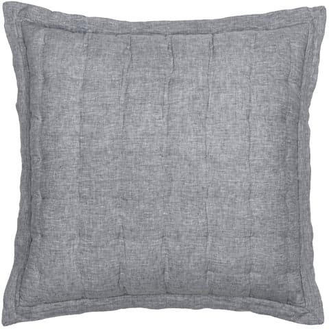 Lush Linen Puff Sham | Black