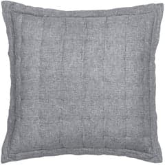 Lush Linen Puff Sham | Black