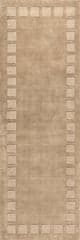 Isolated view of Fawn Runner Petra High-Low Wool-Blend Rug, showcasing its design
