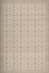 Isolated view of Ivory Rectangle Zayna Traditional Bordered Indoor Washable Rug, showcasing its design
