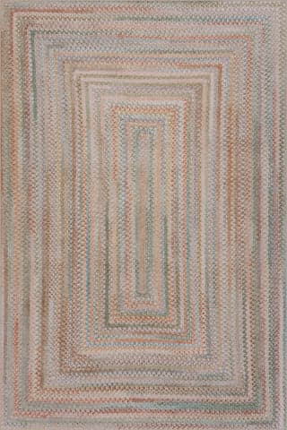 Isolated view of Pastel Runner Ebonelle Bordered Bohemian Washable Rug, showcasing its design