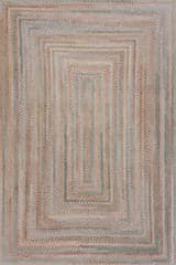 Isolated view of Pastel Runner Ebonelle Bordered Bohemian Washable Rug, showcasing its design