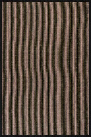 Isolated view of Black Rectangle Patricia Jute and Wool Rug, showcasing its design