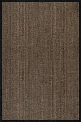 Isolated view of Black Rectangle Patricia Jute and Wool Rug, showcasing its design