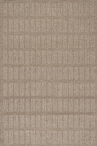 Isolated view of Tan Rectangle Aven Hand Tuffted Wool Rug, showcasing its design