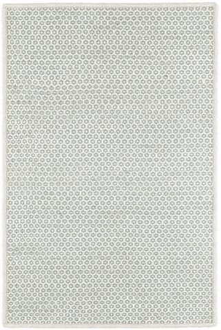 Honeycomb Handwoven Wool Custom Rug | French Blue/Ivory