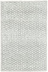 Honeycomb Handwoven Wool Custom Rug | French Blue/Ivory