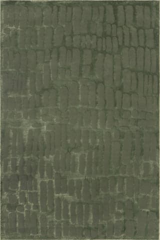 Isolated view of Green Rectangle Summit Plush Textured Washable Rug, showcasing its design