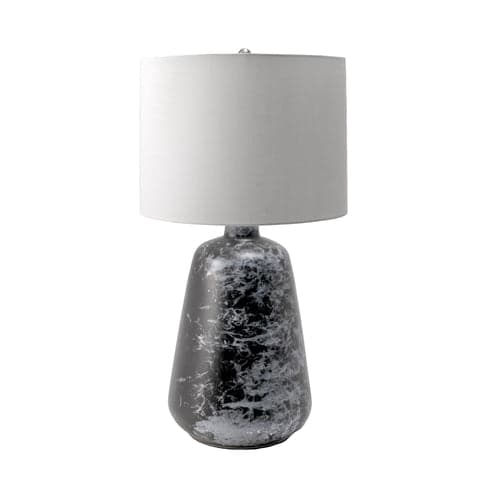 Isolated view of Black  27-inch Zelda Ceramic Table Lamp, showcasing its design