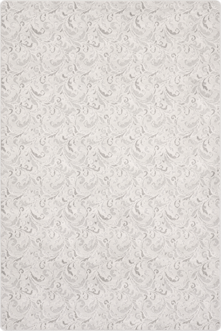 Isolated view of Off White Rectangle Sora Custom Rug, showcasing its design
