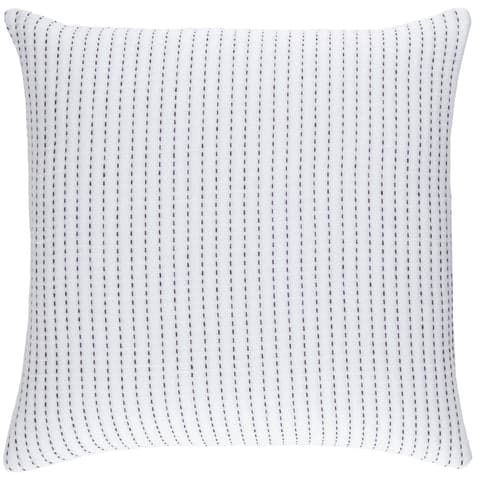 Pick Stitch Matelasse Sham | White
