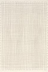 Isolated view of Cream/Grey Round Millburn Plush Textured Washable Rug, showcasing its design