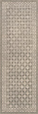 Isolated view of Green Runner Selima Traditional Geometric Washable Rug, showcasing its design