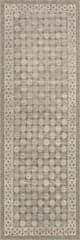 Isolated view of Green Runner Selima Traditional Geometric Washable Rug, showcasing its design