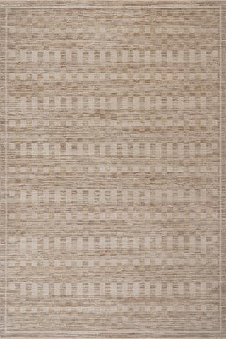 Isolated view of Brown Rectangle Sani Modern Southwestern Rug, showcasing its design