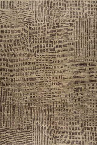 Isolated view of Green Rectangle Dashline Modern Animal Print Rug, showcasing its design