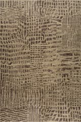Isolated view of Green Rectangle Dashline Modern Animal Print Rug, showcasing its design