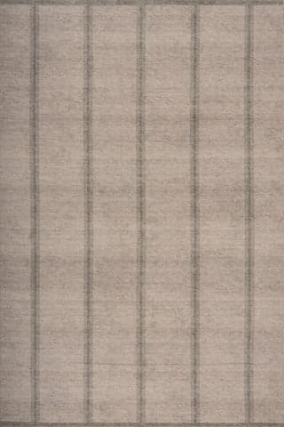 Isolated view of Tan Rectangle Hathi Striped Washable Rug, showcasing its design