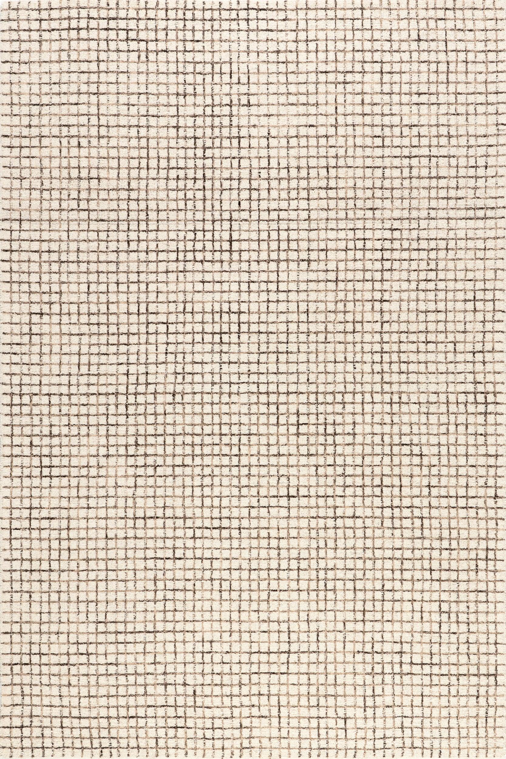 Melrose Checked Rug | Cream