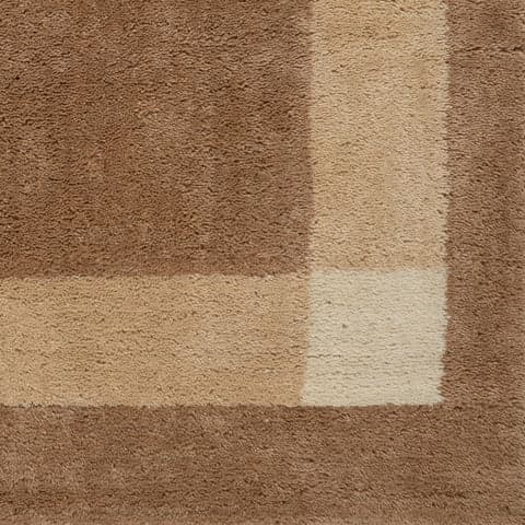 Isolated view of Brown Swatch Silja Bordered Rug, showcasing its design