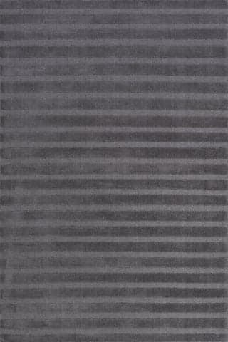 Isolated view of Charcoal Rectangle Vestry Striped Wool Rug, showcasing its design