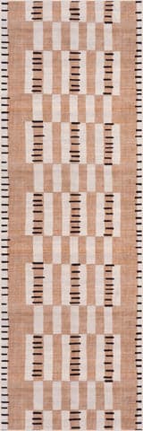 Isolated view of Natural Runner Fexi Bohemian Washable Rug, showcasing its design