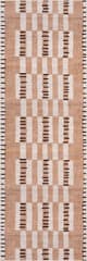 Isolated view of Natural Runner Fexi Bohemian Washable Rug, showcasing its design