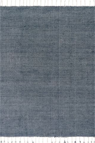Lioro Plaid Handmade Cotton Rug | Charcoal