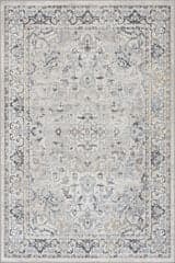 Isolated view of Blue Rectangle Lianna Washable Vines Rug, showcasing its design