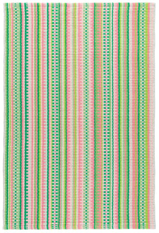 Hannah Handwoven Cotton Rug | Watermelon