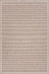 Isolated view of Natural Rectangle Pebla Bohemian Striped Indoor/Outdoor Rug, showcasing its design