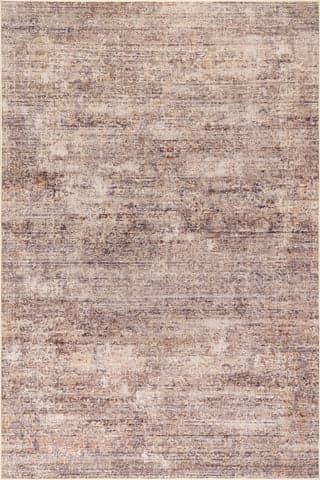 Isolated view of Taupe Rectangle Tamera Abstract Washable Rug, showcasing its design