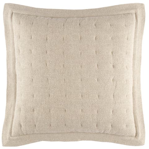 Jonah Linen Quilted Sham | Natural