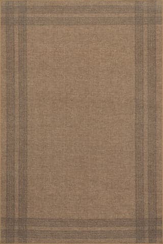 Isolated view of Tan Rectangle Bedford Soft Plaid Washable Rug, showcasing its design