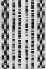 Isolated view of Grey Rectangle Zelda Piano Striped Rug, showcasing its design