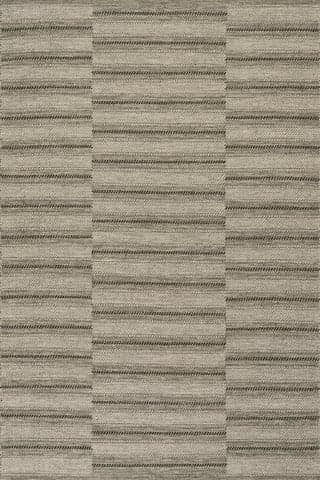 Isolated view of Olive Rectangle Mateo Striped Wool Cozy Rug, showcasing its design