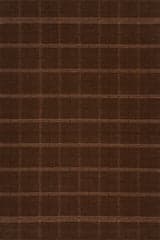 Isolated view of Brown Rectangle Downing Plaid Wool Rug by Nate Berkus, showcasing its design
