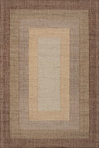 Tavira Modern Bordered Indoor Rug | Brown