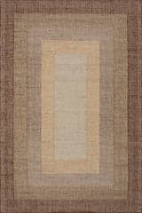 Tavira Modern Bordered Indoor Rug | Brown