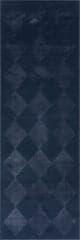Isolated view of Blue Runner Mynra Diamond Plush Textured Washable Rug, showcasing its design