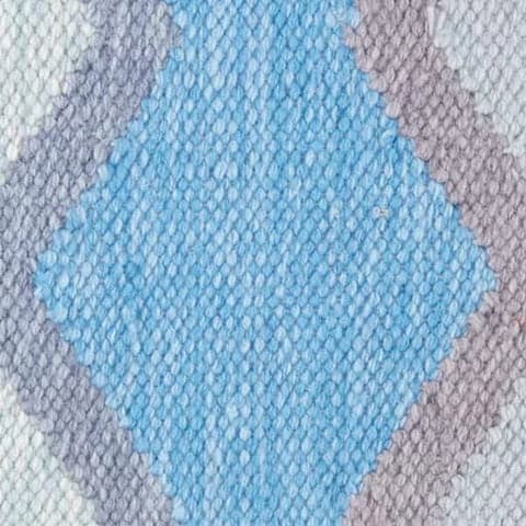 Safety Net Handwoven Indoor/Outdoor Rug Swatch | Blue