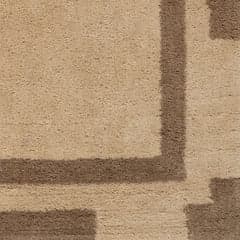 Isolated view of Brown Swatch Orlina Bordered Rug, showcasing its design